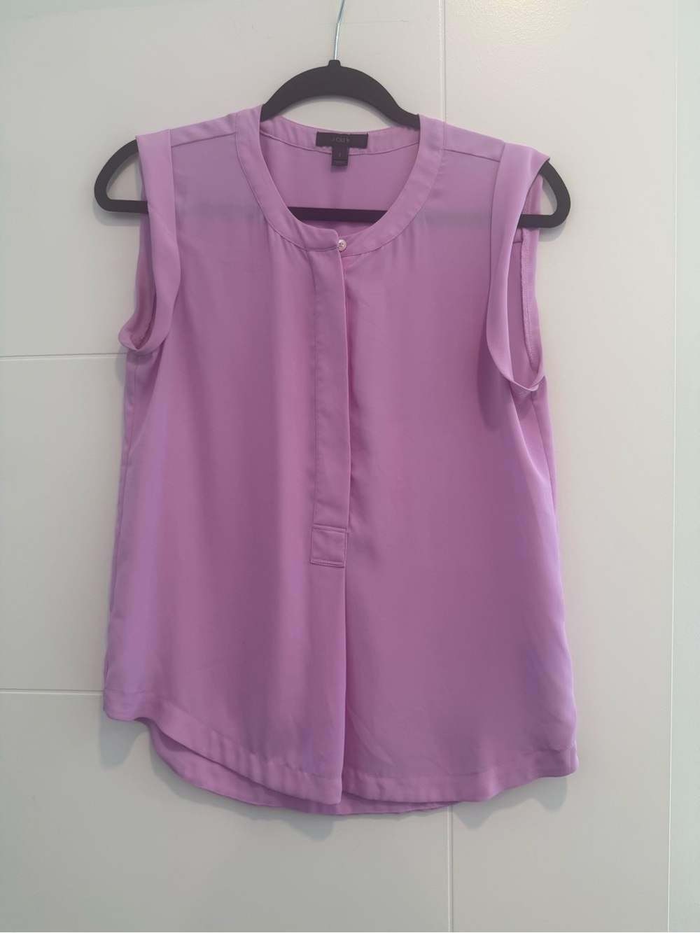 J. Crew Lavender Sleeveless Silk-Like Camisole